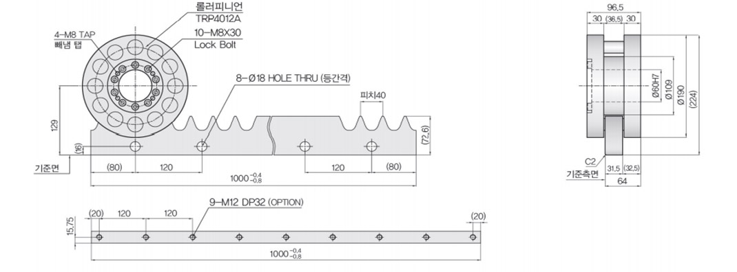 TRP4012A & TRC4012A 도면